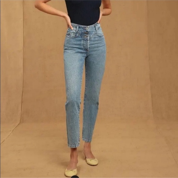 Rouje Gambetta Jeans High Rise Button Fly size 34/2 - Picture 1 of 15